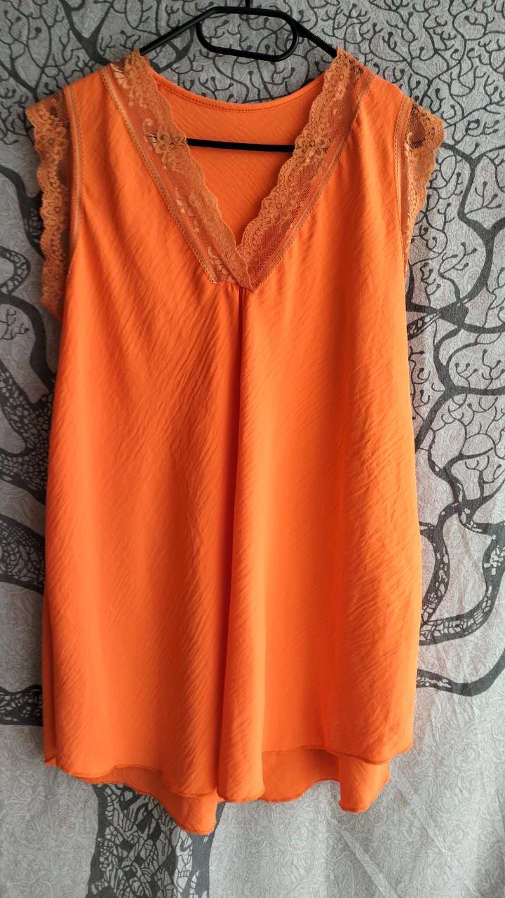 oranje tankblouse – photo 2